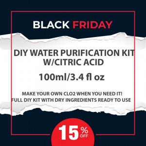 BULK BUY 100ml water purification DIY dry kit