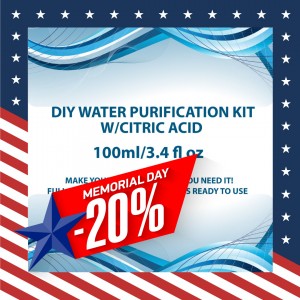 100ml water purification DIY dry kit