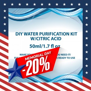 BULK BUY 50ml water purification DIY dry kit